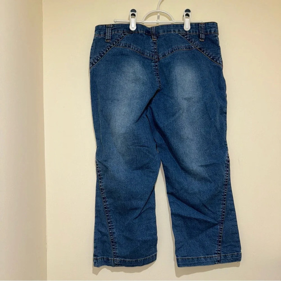Women’s 725 Original Y2K Cropped Ankle Low Rise Oink Stitch Denim Jeans Size: 13 - Picture 11 of 16